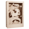 Youdoit Décoration Murale Enfant Cadre Décoratif En Bois à Motif 3D Licorne 20x30x6,5cm