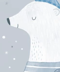 Lilipinso Décoration Murale Enfant Cadre Ours En Papier Bleu -Décoration murale enfant Soldes cadre ours en papier bleu 3