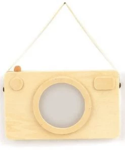 Graine Créative Décoration Murale Enfant Cadre Photo En Bois Appareil Photo Polaroïd 20x12cm