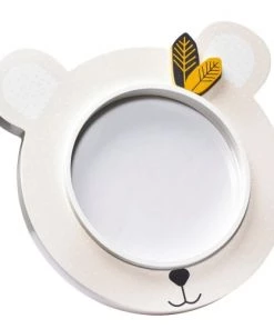 Sauthon Décoration Murale Enfant Cadre Photo Ours 18x18 Cm En Bois Beige