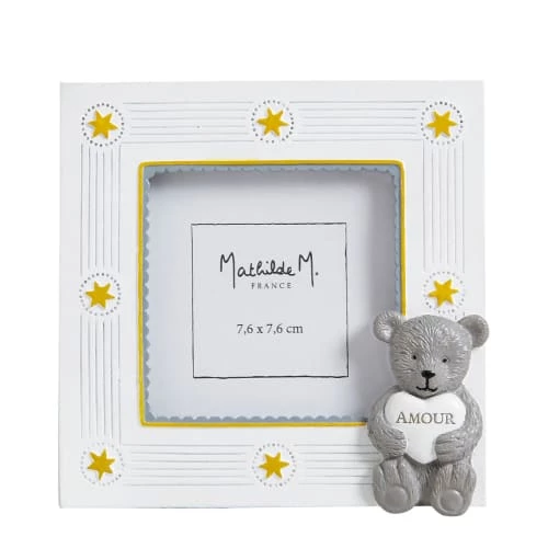 Mathilde M Décoration Murale Enfant Cadre-photo Ourson 12x12cm 1 Mathilde M Décoration Murale Enfant Cadre-photo Ourson 12x12cm