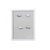 LANADECO Décoration Murale Enfant Cadre Photos 4 Clips Bois Gris