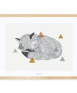 Lilipinso Décoration Murale Enfant Cadre Renard En Papier Multicolore