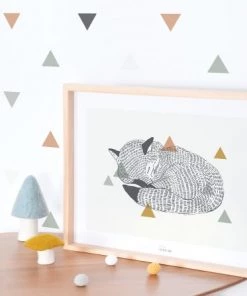 Lilipinso Décoration Murale Enfant Cadre Renard En Papier Multicolore -Décoration murale enfant Soldes cadre renard en papier multicolore 4