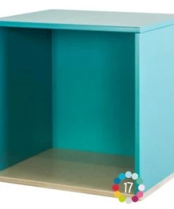 Wookids Décoration Murale Enfant Cube Mural Vert Ocean -Décoration murale enfant Soldes cube mural bleu paradis 12