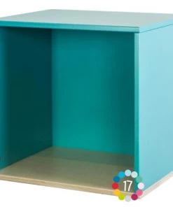 Wookids Décoration Murale Enfant Cube Mural Bleu Paradis