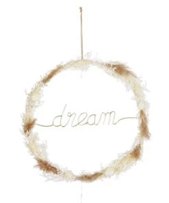 Maisons Du Monde Déco Lumineuses Enfant Déco Lumineuse En Métal Doré Et éléments Naturels Séchés 14 LEDS