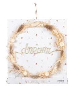 Maisons Du Monde Déco Lumineuses Enfant Déco Lumineuse En Métal Doré Et éléments Naturels Séchés 14 LEDS -Décoration murale enfant Soldes deco lumineuse en metal dore et elements naturels seches 14 leds 1000 12 7 215708 6