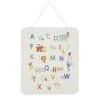 Maisons Du Monde Décoration Murale Enfant Déco Murale à Suspendre En Métal Imprimé Abécédaire Multicolore 45x52