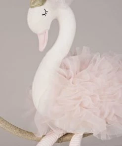 Maisons Du Monde Décoration Murale Enfant Déco Murale Cygne En Coton Rose Et Paillettes Dorées 45x45 -Décoration murale enfant Soldes deco murale cygne en coton rose et paillettes dorees 45x45 1000 8 14 184883 3