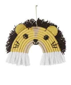 Maisons Du Monde Décoration Murale Enfant Déco Murale Lion En Coton Et Corde 36x50