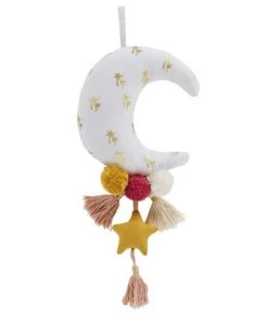 Maisons Du Monde Décoration Murale Enfant Déco Murale Lune, Pompons Et étoile Multicolore 6x17