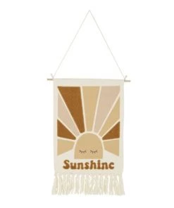 Maisons Du Monde Décoration Murale Enfant Déco Murale Tapisserie à Suspendre Coloris Bronze, Jaune Et Beige 36x51