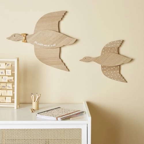 Maisons Du Monde Décoration Murale Enfant Déco Murales Oies Beiges (x2) 2 Maisons Du Monde Décoration Murale Enfant Déco Murales Oies Beiges (x2) – Image 2