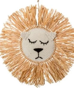 Arty Fêtes Factory Décoration Murale Enfant Décoration Murale Tête De Lion Safari Graou (48 Cm)
