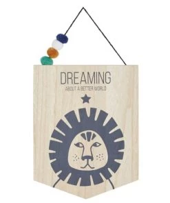 Maisons Du Monde Décoration Murale Enfant Fanion à Suspendre Imprimé Bicolore 19x34