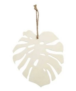 Youdoit Décoration Murale Enfant Feuille Tropicale Monstera En Bois à Décorer 35x34cm