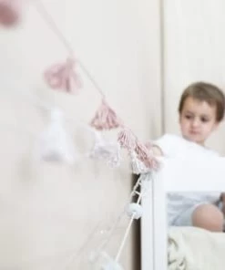Lorena Canals Décoration Murale Enfant Guirlande 500 Coton Rose -Décoration murale enfant Soldes guirlande 500 coton rose 6
