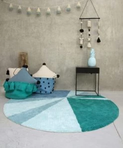 Lorena Canals Décoration Murale Enfant Guirlande Coton Bleu 170cm -Décoration murale enfant Soldes guirlande coton bleu 170cm 5