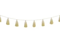 Lorena Canals Décoration Murale Enfant Guirlande Coton Vert 170cm -Décoration murale enfant Soldes guirlande coton jaune 170cm