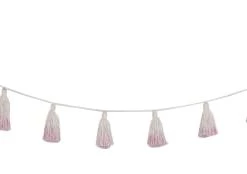 Lorena Canals Décoration Murale Enfant Guirlande Coton Rose 170cm