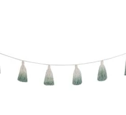 Lorena Canals Décoration Murale Enfant Guirlande Coton Vert 170cm