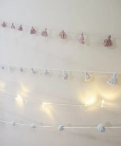 Lorena Canals Décoration Murale Enfant Guirlande En Coton 500 Gris -Décoration murale enfant Soldes guirlande en coton 500 gris 4