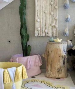 Lorena Canals Décoration Murale Enfant Guirlande En Coton Doux Bleu 170cm -Décoration murale enfant Soldes guirlande en coton doux bleu 170cm 2