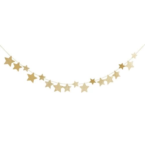 Maisons Du Monde Décoration Murale Enfant Guirlande étoiles Dorées L210 1 Maisons Du Monde Décoration Murale Enfant Guirlande étoiles Dorées L210