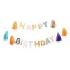 Rico Design Décoration Murale Enfant Guirlande Happy Birthday 3m