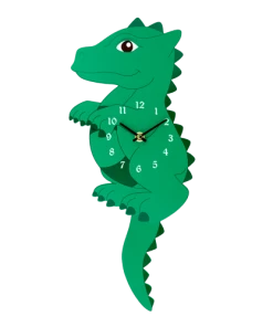 Pylones Décoration Murale Enfant Horloge Dragon 43,5x3,5x15,5cm