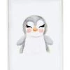Crochetts Décoration Murale Enfant Impression De Pingouin Encadrée En Bois Blanc 43X33 Cm