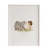 Crochetts Décoration Murale Enfant Impression Jungle Book Encadrée En Bois Blanc 43X33 Cm