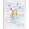 Crochetts Décoration Murale Enfant Impression L'histoire D'Alice Encadrée En Bois Blanc 43X33 Cm