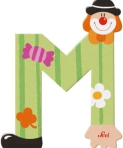 Sevi Décoration Murale Enfant Lettre M Clown -Décoration murale enfant Soldes lettre m clown 2