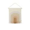 OYOY Living Design Décoration Murale Enfant Mini Tapis Mural Multicolore En Laine Et Coton H69x55cm