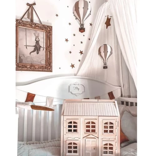 Sevira Kids Décoration Murale Enfant Montgolfière Décorative - M 5 Sevira Kids Décoration Murale Enfant Montgolfière Décorative - M – Image 5