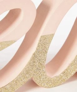 Maisons Du Monde Décoration Murale Enfant Mot Déco Murale Rose Et Dorée 48x13 -Décoration murale enfant Soldes mot deco murale rose et doree 48x13 1000 14 2 181591 3