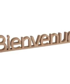 Youdoit Décoration Murale Enfant Mot En Bois MDF Bienvenue 27 X 5,5 Cm