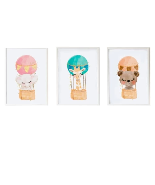 Crochetts Décoration Murale Enfant Pack Encadré Bois Blanc Impression Le Animaux Et Girafe 43X33 Cm 1 Crochetts Décoration Murale Enfant Pack Encadré Bois Blanc Impression Le Animaux Et Girafe 43X33 Cm