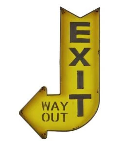 Maisons Du Monde Décoration Murale Enfant Panneau En Métal Jaune 50x81