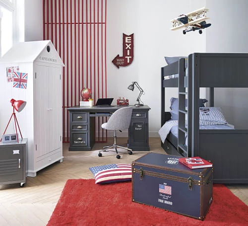 Maisons Du Monde Décoration Murale Enfant Panneau Mural En Métal Rouge 49x81 3 Maisons Du Monde Décoration Murale Enfant Panneau Mural En Métal Rouge 49x81 – Image 3