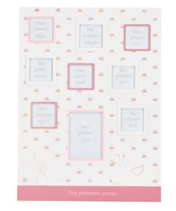 Sauthon Décoration Murale Enfant Pele-mele Photo En Bois Blanc