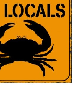 Wadiga Décoration Murale Enfant Plaque Décorative Murale Métal Crabe Respect The Locals - 25x25cm -Décoration murale enfant Soldes plaque decorative murale metal crabe respect the locals 25x25cm 2