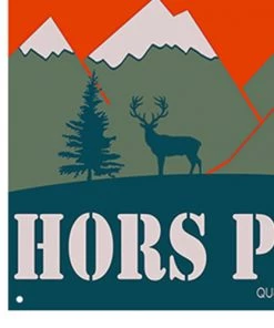 Wadiga Décoration Murale Enfant Plaque Décorative Murale Métal Hors Piste - 25x25cm -Décoration murale enfant Soldes plaque decorative murale metal hors piste 25x25cm 2