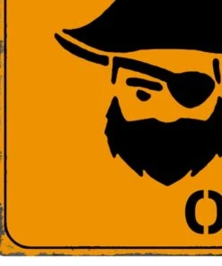 Wadiga Décoration Murale Enfant Plaque Décorative Murale Métal Pirate Only - 25x25cm -Décoration murale enfant Soldes plaque decorative murale metal pirate only 25x25cm 2