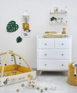 Maisons Du Monde Décoration Murale Enfant Rangement Mural En Coton Blanc, Moutarde Et Noir 23x82 -Décoration murale enfant Soldes rangement mural en coton blanc moutarde et noir 23x82 1000 15 39 207007 6