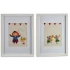 Wadiga Décoration Murale Enfant Set De 2 Cadres Décoratifs Chambre Enfant Cirque 33x43cm