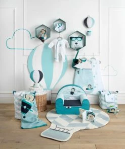 Sauthon Décoration Murale Enfant Suspension Deco Murale En Polyester Bleu -Décoration murale enfant Soldes suspension deco murale en polyester bleu 3