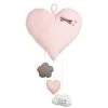 Sauthon Décoration Murale Enfant Suspension Décorative Murale Coeur En Polyester Rose